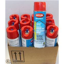CASE OF KRYLON INDUSTRIAL INVERTED MARKING PAINT