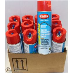 CASE OF KRYLON INDUSTRIAL INVERTED MARKING PAINT