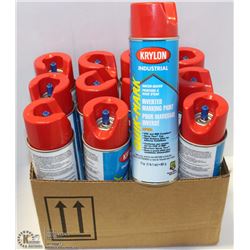CASE OF KRYLON INDUSTRIAL INVERTED MARKING PAINT