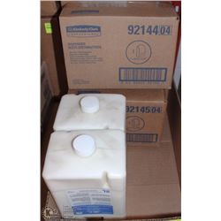2 KC DISPENSERS AND 4L ABRASIVE HAND CLEANSER