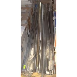 LOT OF 12 RAW STEEL RODS