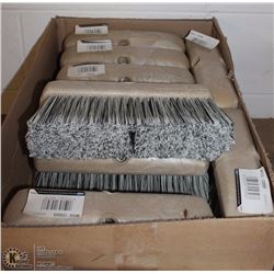 BOX OF TEN 10" SOFT BRISTLE BROOM HEADS