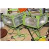 Image 1 : LOT OF 2 WIDE ANGLE HALOGEN WORK LIGHTS