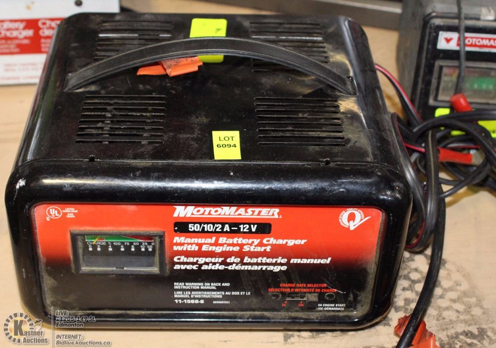 MOTOMASTER 50/10/2AMP 12V BATTERY CHARGER
