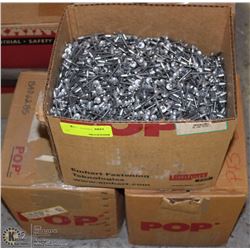 LOT OF 3 CASES OF POP RIVETS