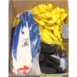 LOT OF ASSORTED PROTECTIVE GLOVES