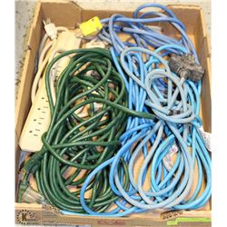 FLAT OF HEAVY DUTY EXTENSION CORDS AND POWER BARS