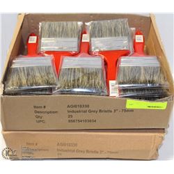 2 CASES OF 3" INDUSTRIAL GRADE BRISTLE PAINT