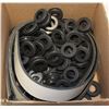 Image 1 : LOT OF RUBBER BUSHINGS AND ADHESIVE RUBBER STRIP