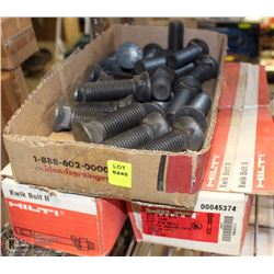 3 BOXES OF HILTI BOLTS