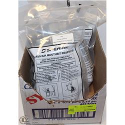 LOT OF 5 SPERIAN SURVIVAIR MOUTH BIT RESPIRATOR