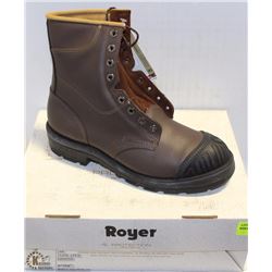 ROYER SIZE 10 HIGH TOP LEATHER WORK BOOTS