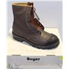 Image 1 : ROYER SIZE 10 HIGH TOP LEATHER WORK BOOTS
