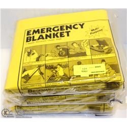 LOT OF 4 WATER RESISTANT EMERGENCY BLANKETS
