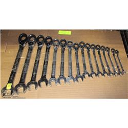 16 BLUE POINT SNAP-ON METRIC RATCHET WRENCHES