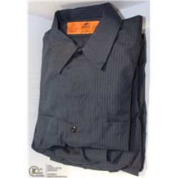 5 LARGE REDKAP PINSTRIPED COLLARED BUSINESS SHIRTS