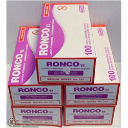 LOT OF 500 RONCO LIGHTLY POWDERED DISPOSABLE VINYL