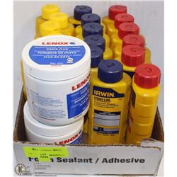 FLAT OF ASST MARKING CHALK AND LENOX PACE FLUX