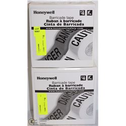 2 BOXES OF HONEYWELL BARRICADE TAPE NEW