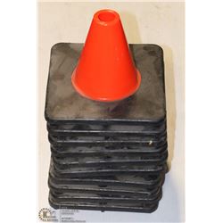LOT OF TEN 6" MINI PYLONS