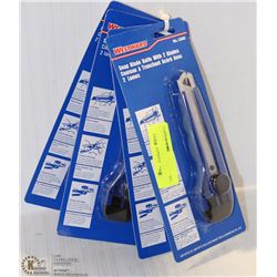 LOT OF 4 WESTWARD SNAP BLADE KNIVES