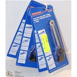 LOT OF 4 WESTWARD SNAP BLADE KNIVES