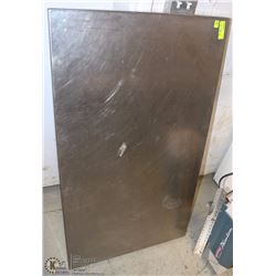 SOLID STEEL ENCASED WOOD TABLE TOP