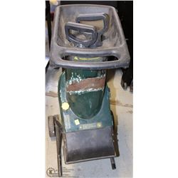 YARDWORKS ELECTRIC GARDEN SHREDDER W/ ATTACHMENTS