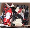 Image 1 : LOT OF ASST FIRE EXTINGUISHERS & MOUNTING BRACKETS