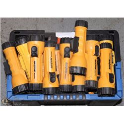 TOTE FULL OF RAYO VAC FLASH LIGHTS