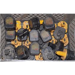 CRATE OF 12V NI-CAD DEWALT BATTERIES