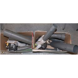 LOT OF 2 RYOBI 2 CYCLE GAS BLOWER VACS