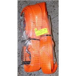 LOT OF TWO 25' G&W RATCHET TRUCK TIE DOWNS