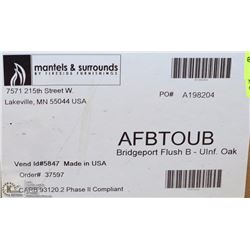 NEW BRIDGEPORT UNFINISHED OAK MANTEL