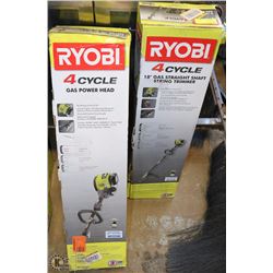 LOT OF 2 RYOBI 4 CYCLE GAS WEED WACKERS