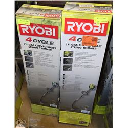 PAIR OF 17" RYOBI GAS WEED WACKERS