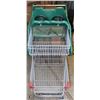 Image 1 : TWO LEVEL SHOPPING CART W/ CHILD SEATS