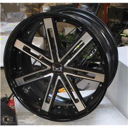 SET OF BLACK DIAMOND 20X10.5 RIMS