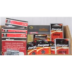 LOT OF ASST BATTERIES AND MORE