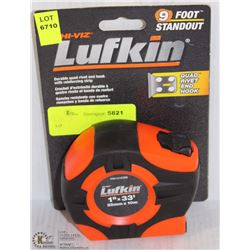 LUFKIN HI VIS 33FT TAPE MEASURE