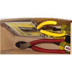 SMALL LOT OF NEW WESTWARD & KLEIN HAND TOOLS