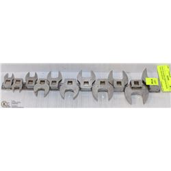 SNAP-ON SOCKET WRENCH CROW FOOT OPEN END SET