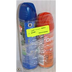 2 CANS OF ACTIVE/SPORTS OFF