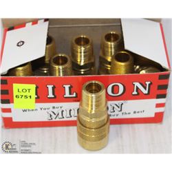 BOX OF 7 MILTON AIR COMPRESSOR NOZZLES