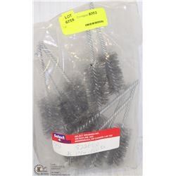 9 SELECT STEEL WIRE TUBULAR BRUSHES