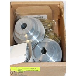 LOT W/ 3" NAILS, 1/4" CONGRESS BELT DRIVES &