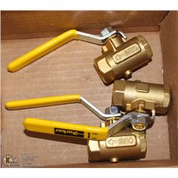 LOT OF 3 PARKER LIQUID FLOW VALVES