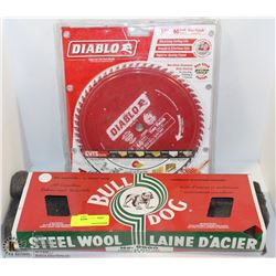 BULLDOG STEEL WOOL WITH DIABLO 10" WOOD CUTTING