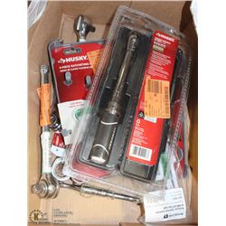 LOT OF ASST SOCKET WRENCHES & CRESCENT WRENCHES