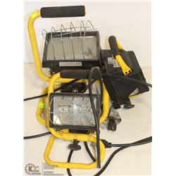 LOT OF 3 HALOGEN WORK LIGHTS IN VARIOUS SIZES
